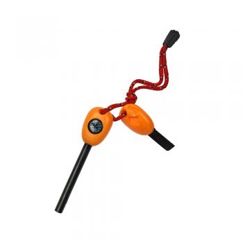 Feuerstarter mit Pfeife, Kompass usw. orange