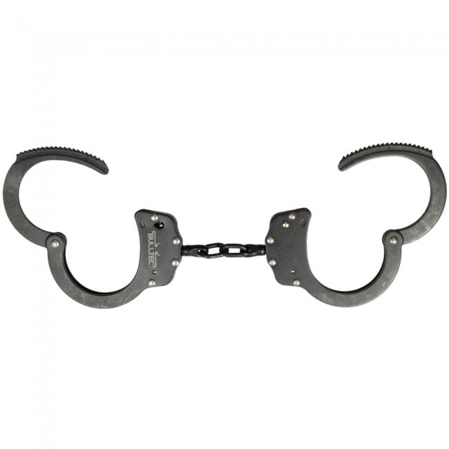BULLTEC Handschelle mit Kette - brünierte/reflex-freie Ausführung - jetzt wieder lieferbar