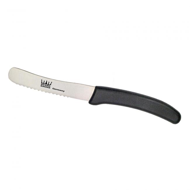 StahlKrone Design-Frühstücksbrettchen und -messer als Set
