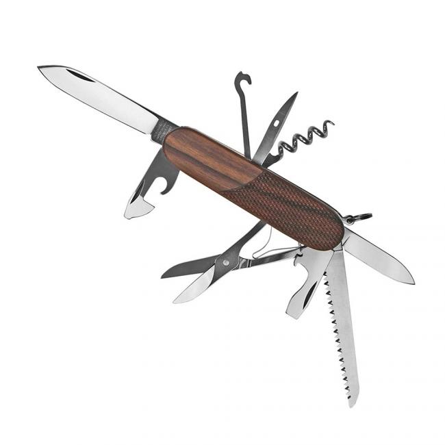 Victorinox Huntsman mit edlen Nussbaumschalen