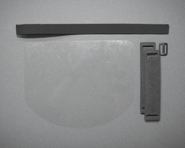 Gesichtsschutz/Gesichtsvisier BASIC klappbar aus 0,5 mm PET - robust und komfortabel